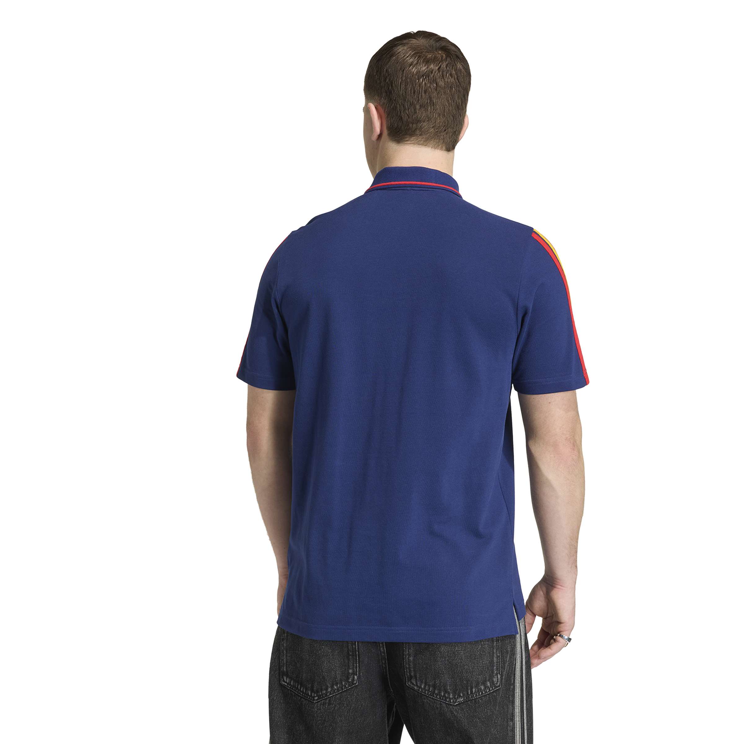 Spain National Team FIFA Adidas Men's Navy DNA Polo T-Shirt