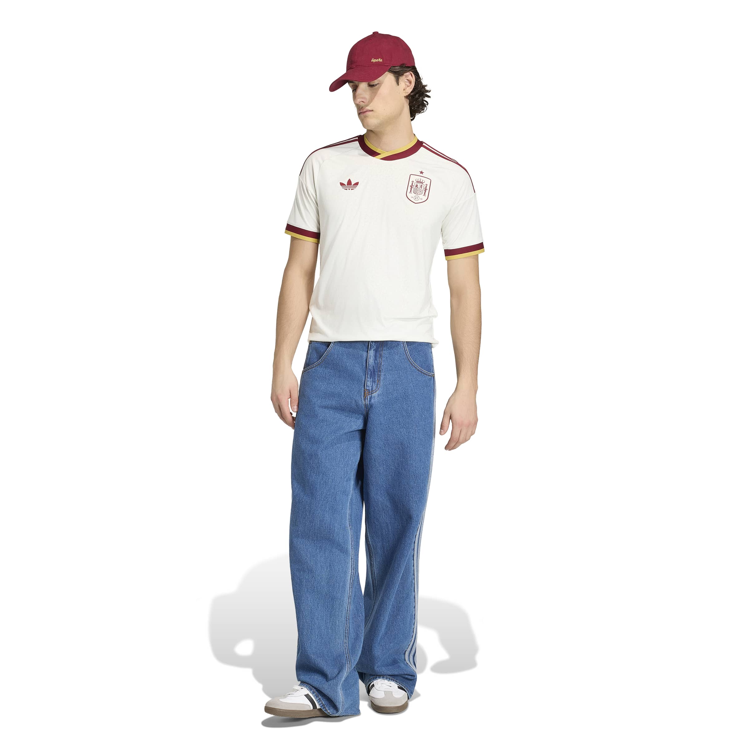 Spain National Team FIFA Adidas Men's Off-White 2026 Replica Away Jersey