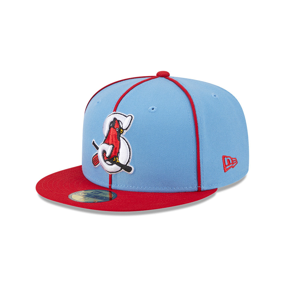 Springfield Cardinals MiLB New Era Men's Light Blue/Red 59Fifty Alternate Authentic Collection Fitted Hat