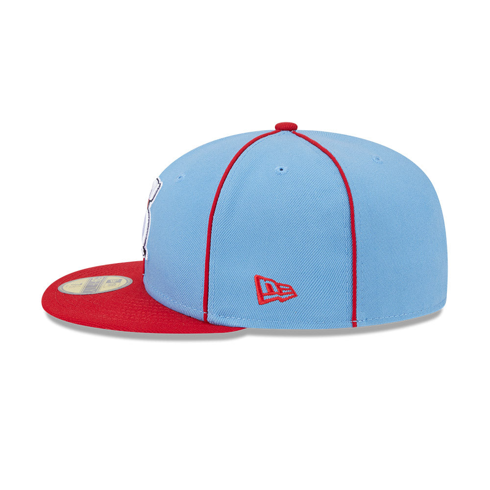 Springfield Cardinals MiLB New Era Men's Light Blue/Red 59Fifty Alternate Authentic Collection Fitted Hat