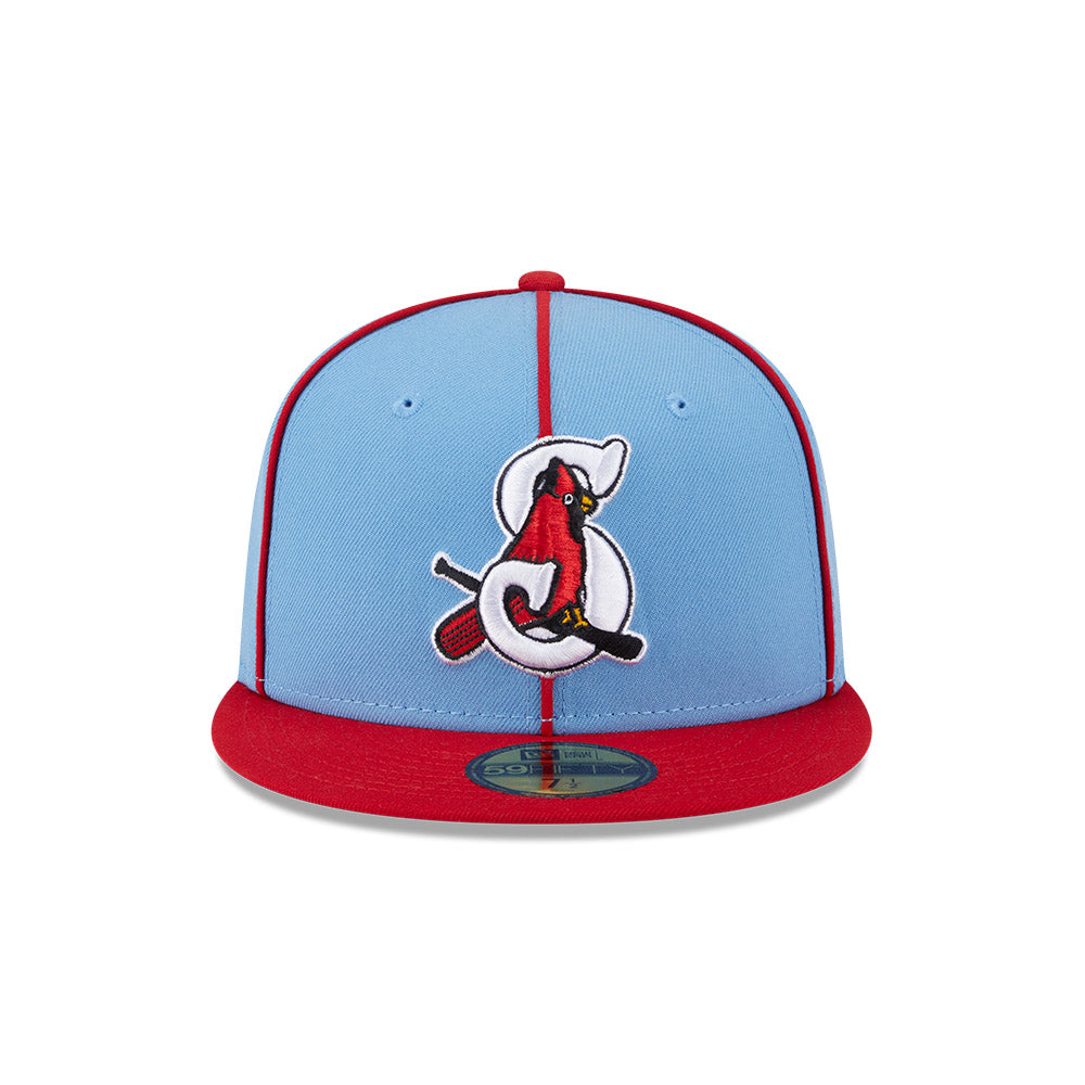 Springfield Cardinals MiLB New Era Men's Light Blue/Red 59Fifty Alternate Authentic Collection Fitted Hat