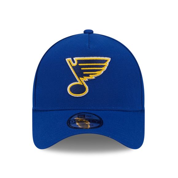 Casquette à visière ajustable A-Frame Royal 9Forty des Blues de St. Louis NHL de New Era pour homme