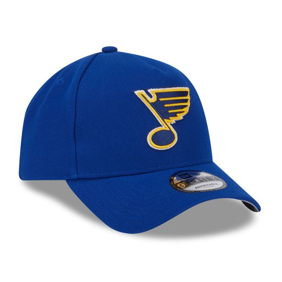 Casquette à visière ajustable A-Frame Royal 9Forty des Blues de St. Louis NHL de New Era pour homme