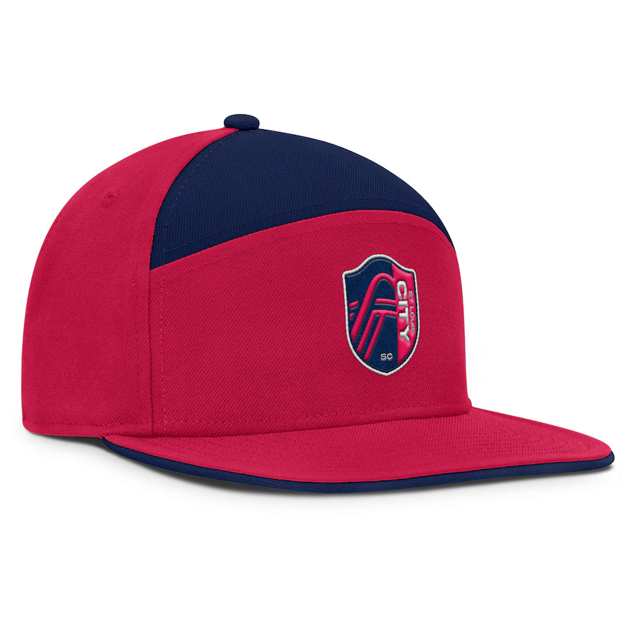 St. Louis City FC MLS Fanatics Branded Casquette Mezzala rouge/marine pour homme