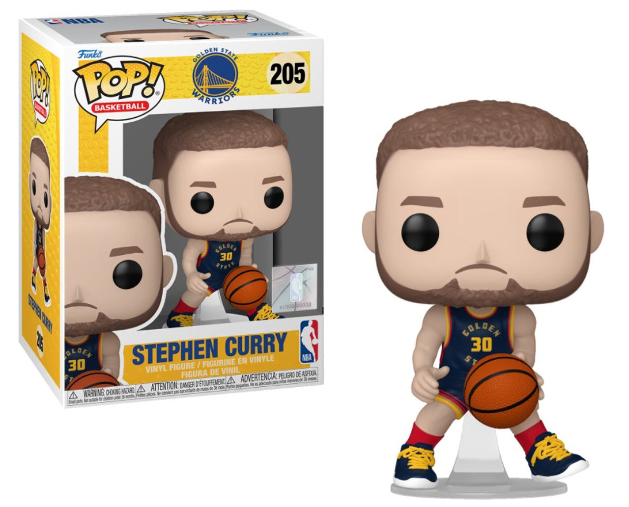 Stephen Curry Golden State Warriors NBA City Edition 24 Funko POP Vinyl Figure #205