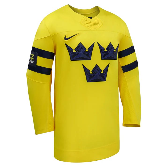Sweden Hockey IIHF Nike Men's Yellow 2026 Replica Jersey