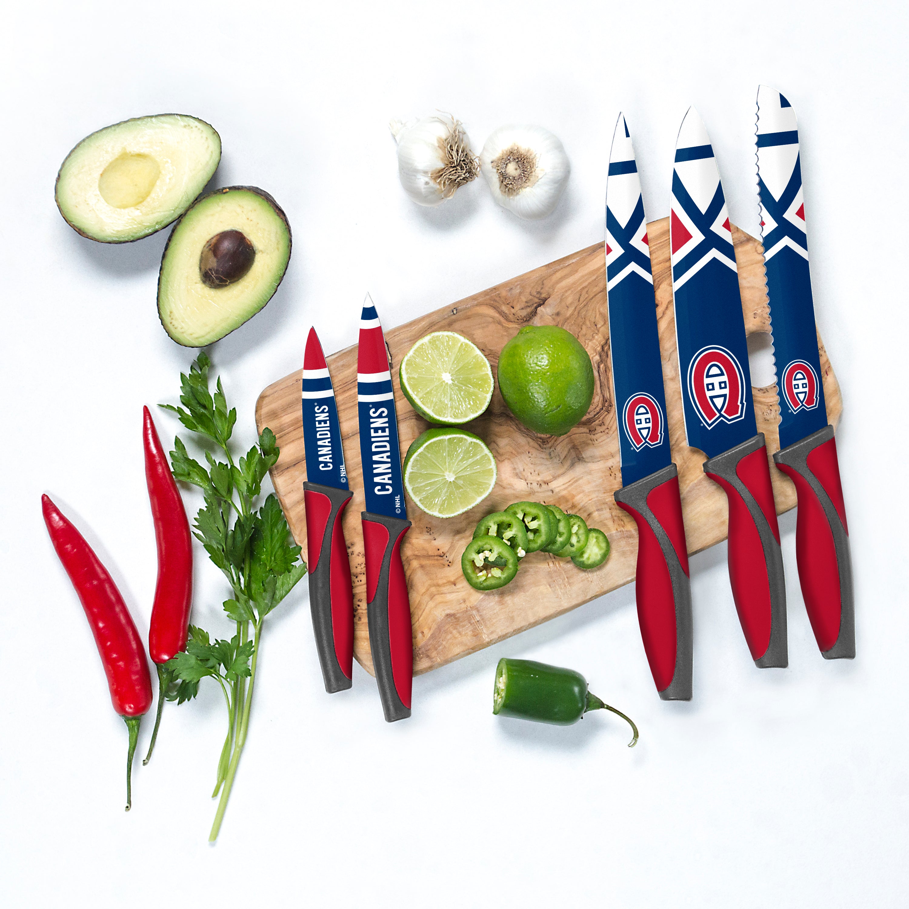 Montreal Canadiens NHL TSV 5 Piece Kitchen Knife Set