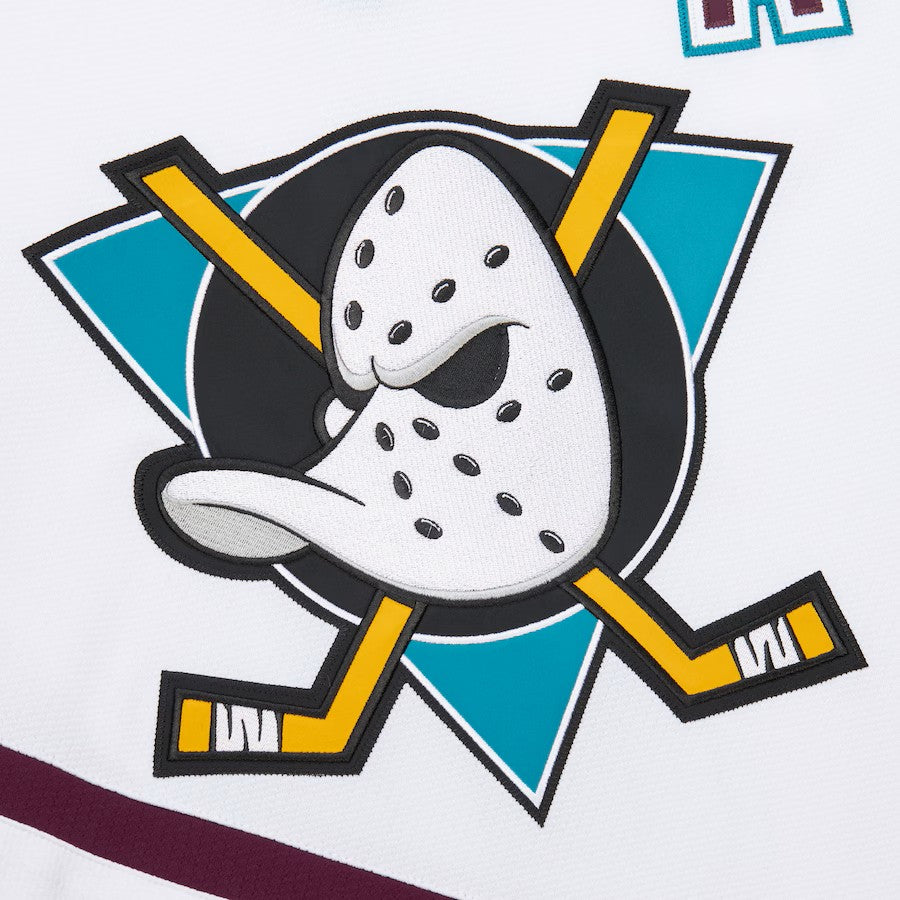 Teemu Selanne Anaheim Ducks NHL Mitchell & Ness Men's White 1996-97 Power Play Authentic Jersey