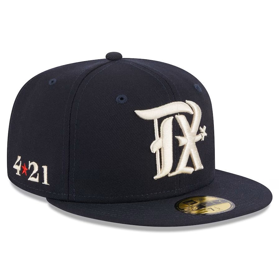Texas Rangers MLB New Era Men's Dark Navy 59Fifty 2023 City Connect Fitted Hat