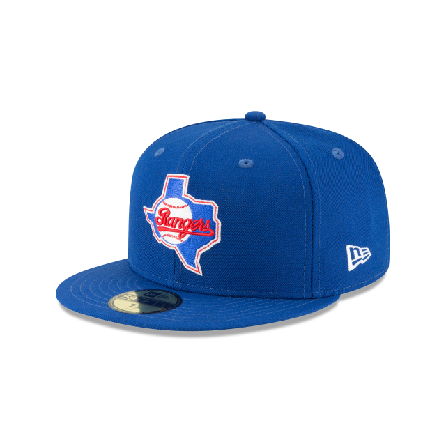 Casquette ajustée en laine Cooperstown 1984 Royal 59Fifty MLB Texas Rangers New Era pour homme