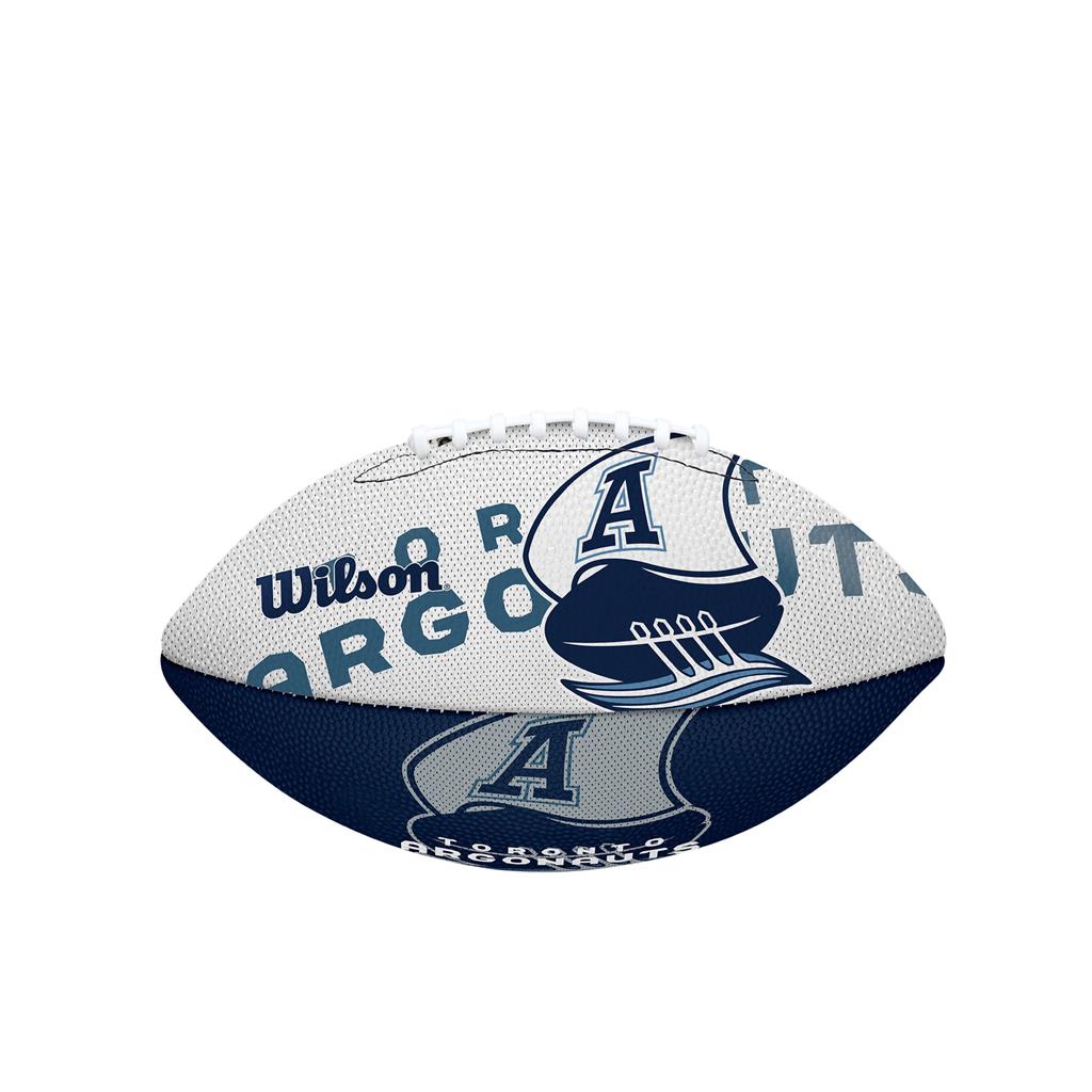 Ballon de football miniature enveloppant Wilson des Argonauts de Toronto de la LCF
