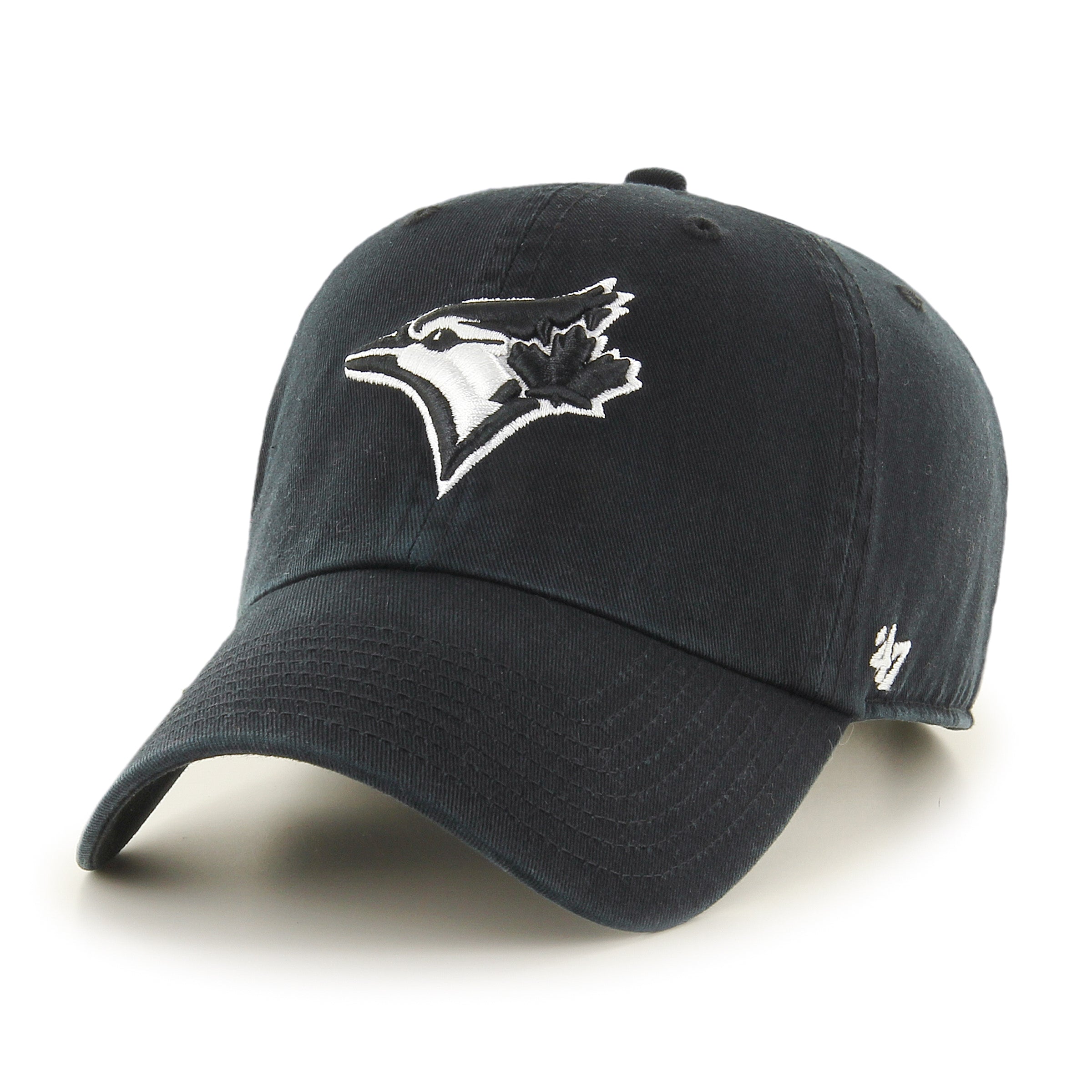 Casquette réglable de nettoyage noir et blanc des Blue Jays de Toronto MLB 47 Brand pour hommes