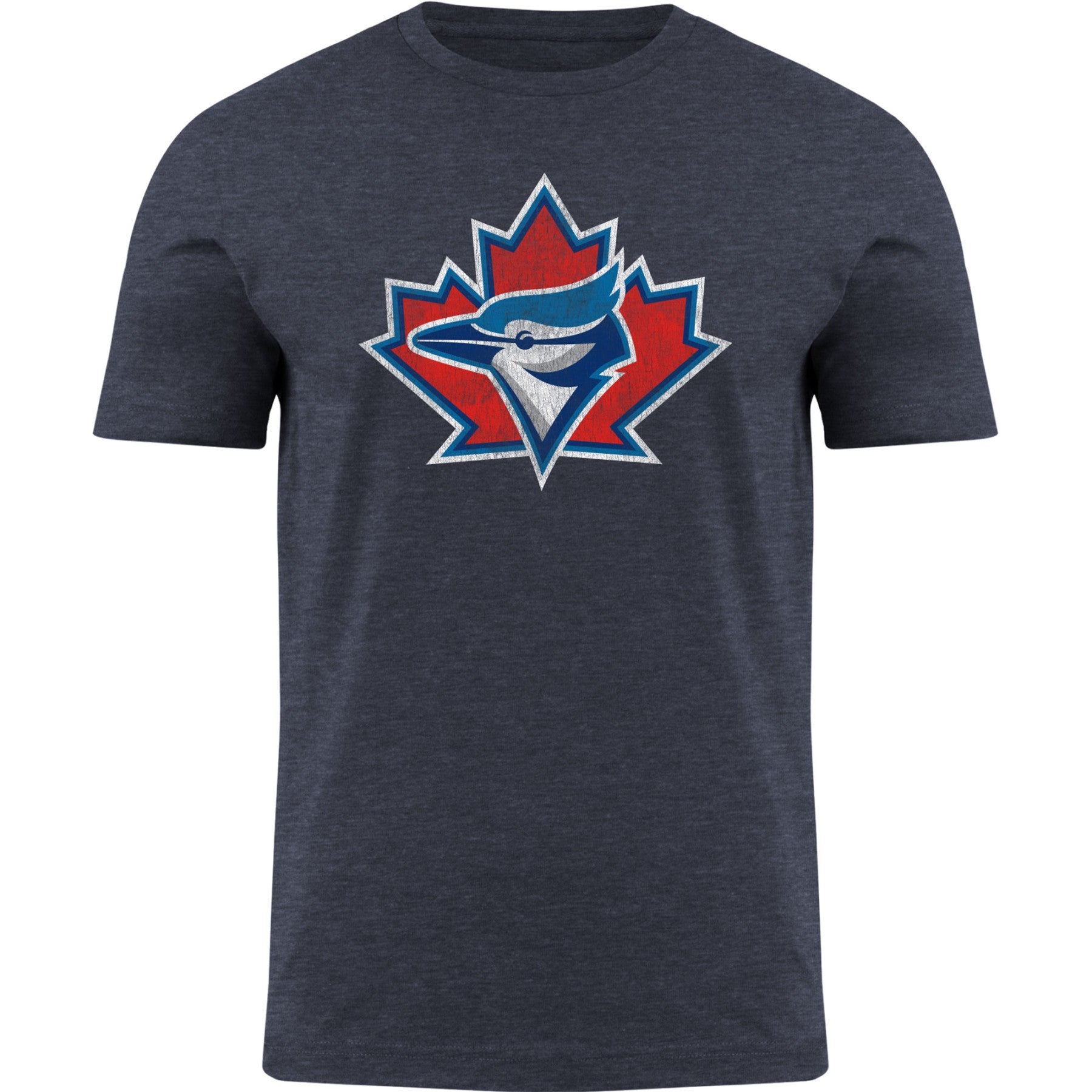 Toronto Blue Jays MLB Bulletin Men's Navy Distressed Cooperstown 1997 Primary Logo T-Shirt