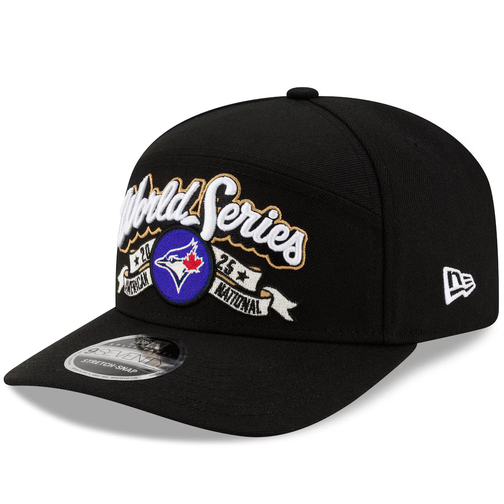 Casquette snapback noire 9Seventy pour homme des Blue Jays de Toronto (MLB) de New Era, édition spéciale vestiaire des champions de la Ligue américaine