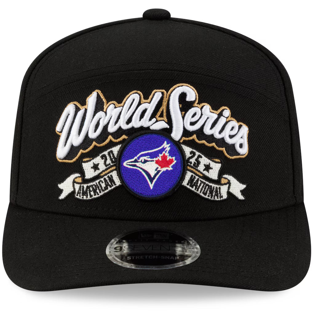 Casquette snapback noire 9Seventy pour homme des Blue Jays de Toronto (MLB) de New Era, édition spéciale vestiaire des champions de la Ligue américaine