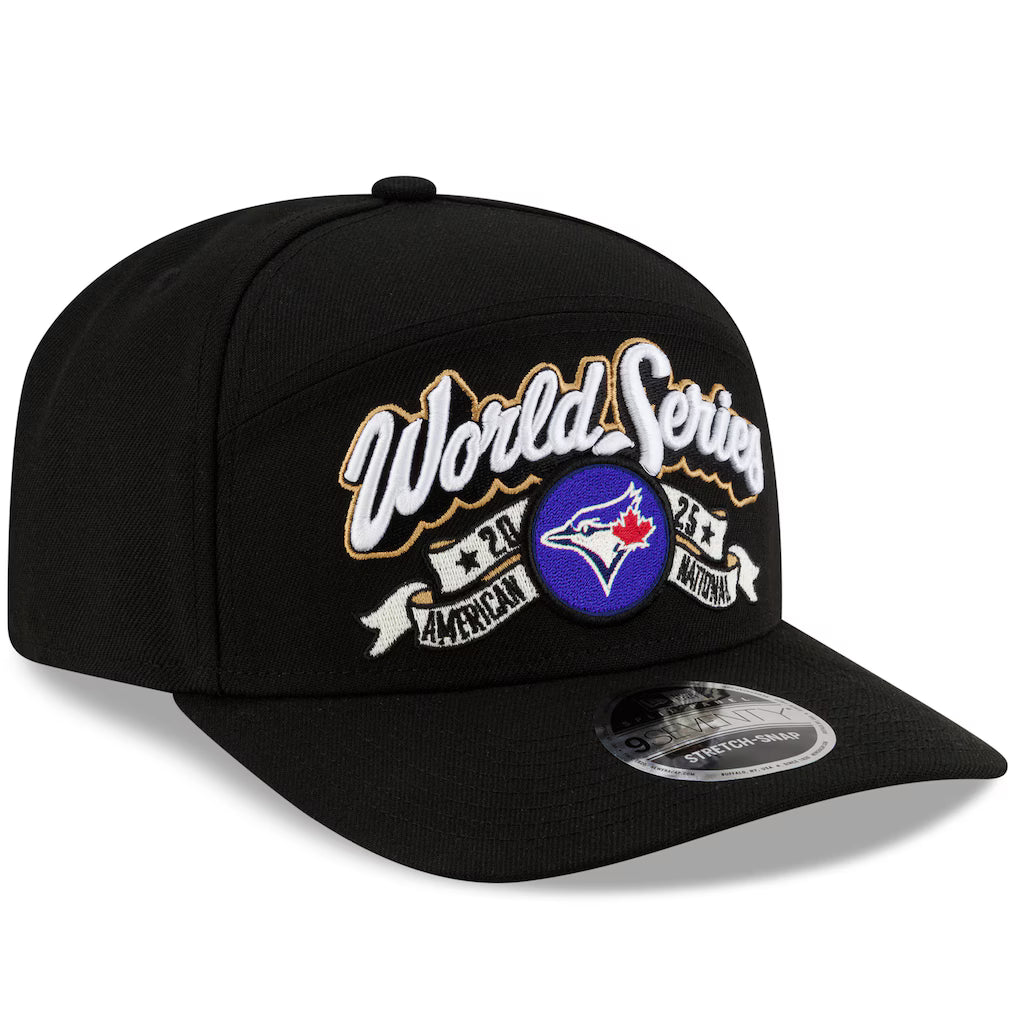 Casquette snapback noire 9Seventy pour homme des Blue Jays de Toronto (MLB) de New Era, édition spéciale vestiaire des champions de la Ligue américaine
