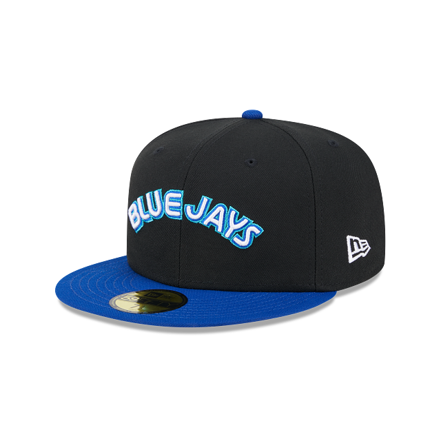 Toronto Blue Jays MLB New Era Men's Black Retro Spring Training 59Fifty Fitted Hat
