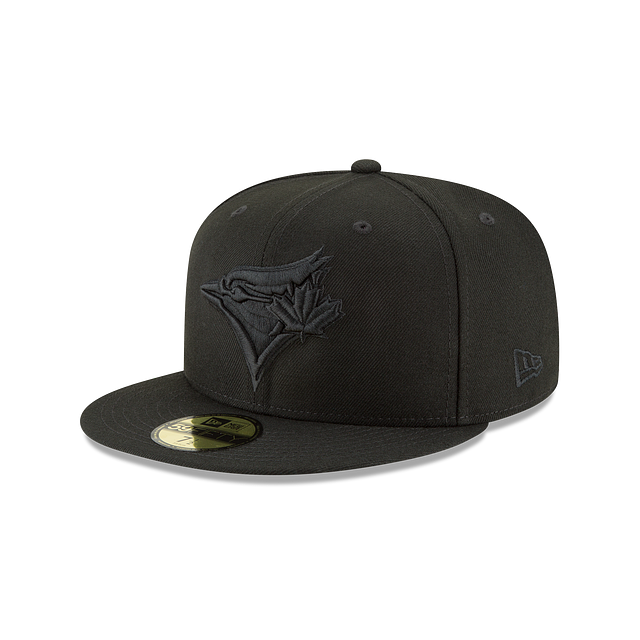 Toronto Blue Jays MLB New Era Men's Black on Black 59Fifty Basic Fitted Hat