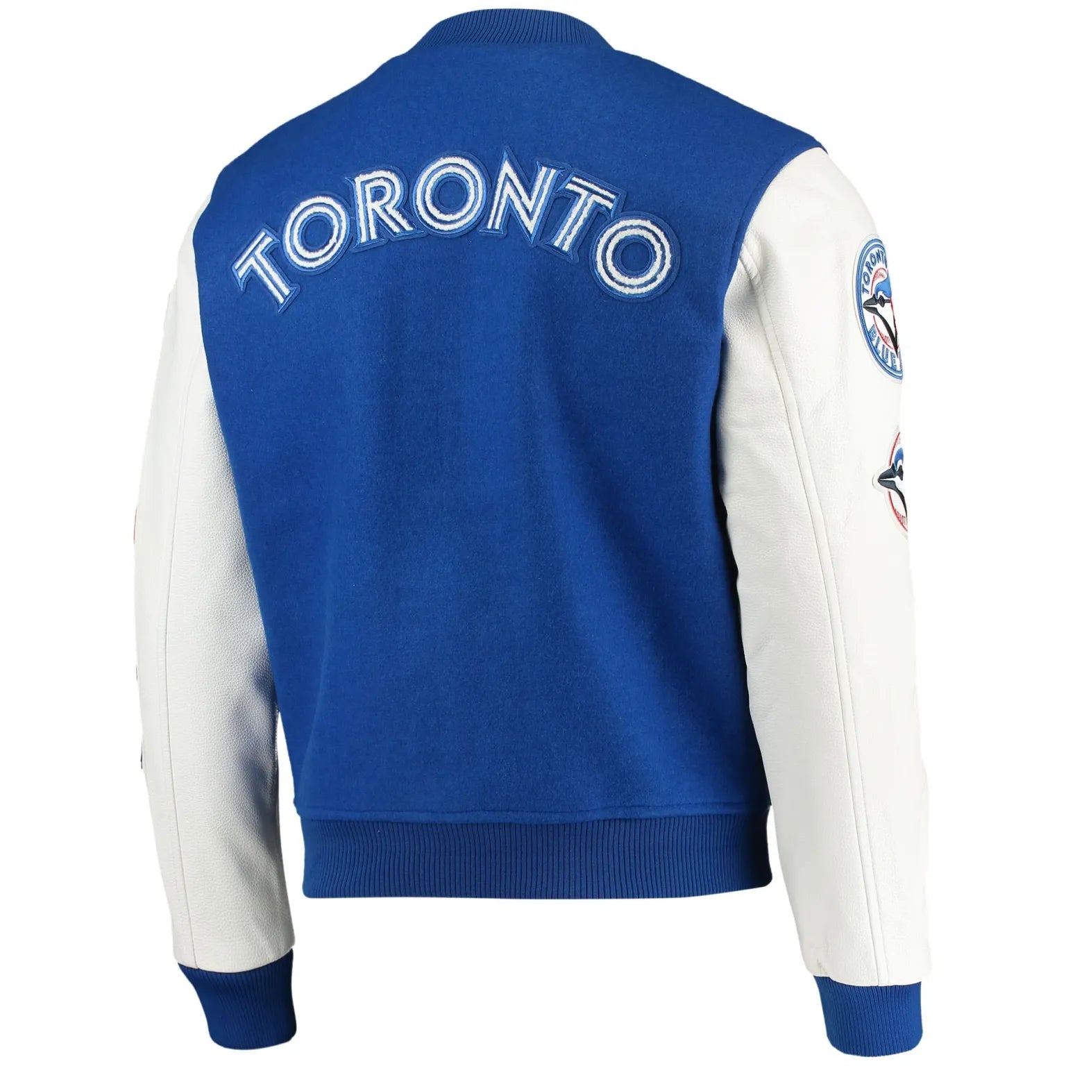 Toronto Blue Jays MLB Pro Standard Men's Royal Blue/White Classic Wool Varsity Jacket