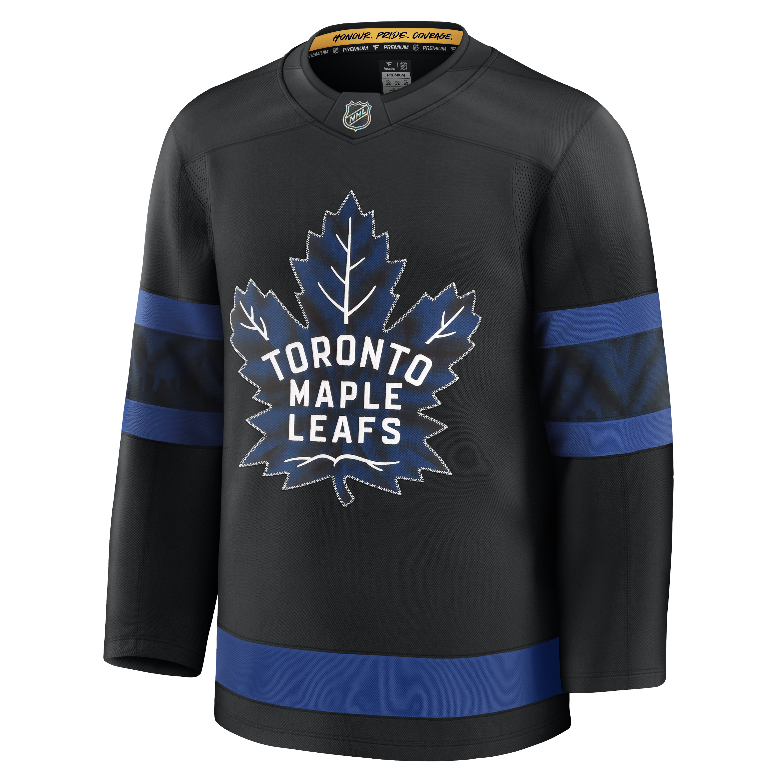 Maillot noir de qualité supérieure pour homme de marque NHL Fanatics des Maple Leafs de Toronto
