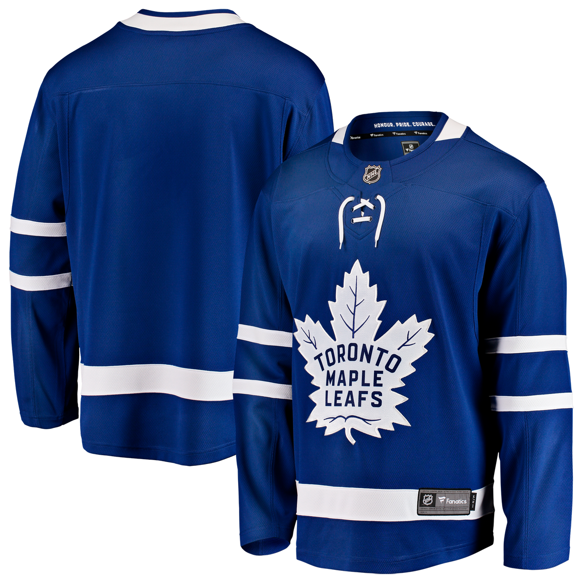 Maillot à domicile Breakaway bleu royal pour hommes de marque Fanatics LNH des Maple Leafs de Toronto