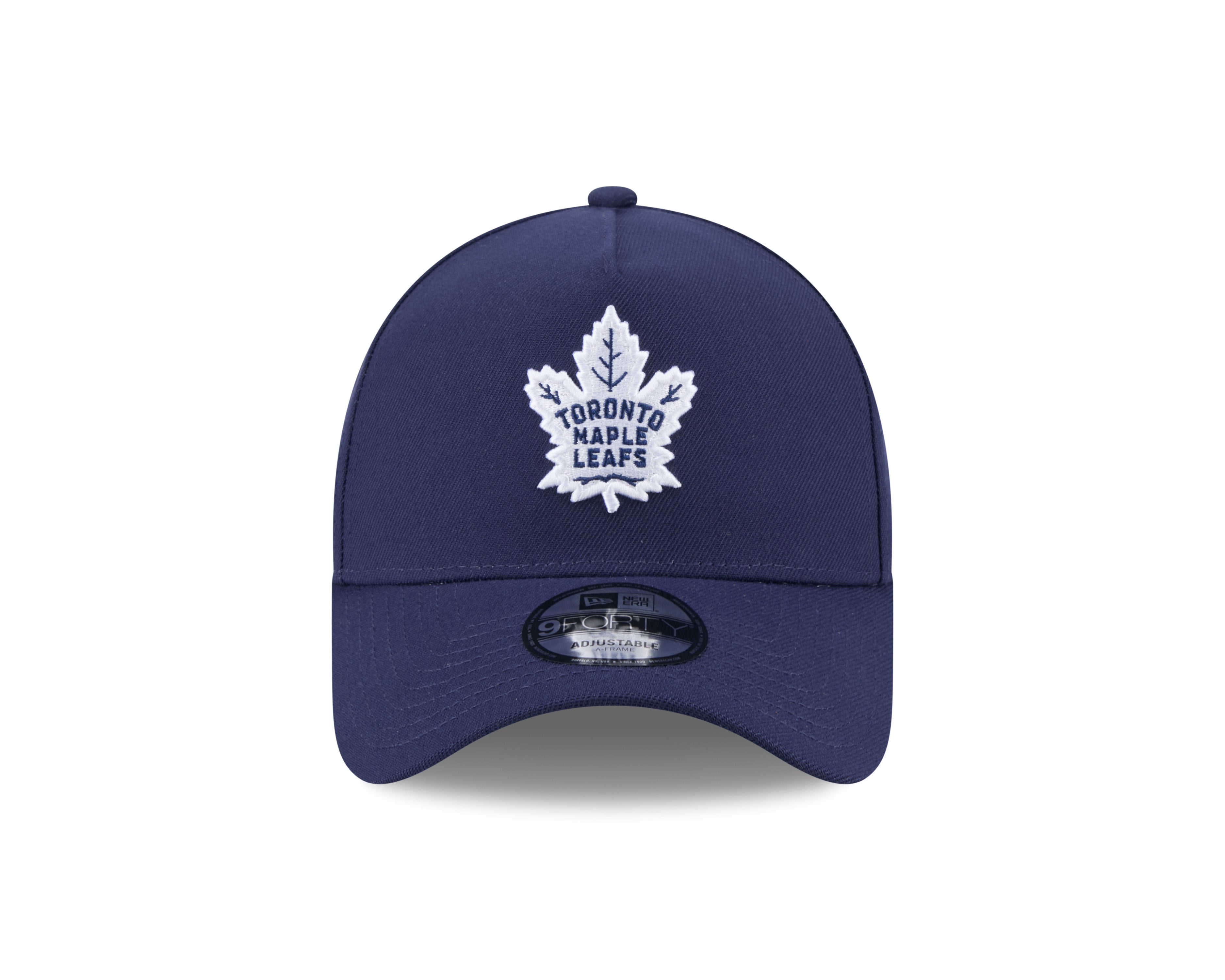 Toronto Maple Leafs NHL New Era Men's Navy 9Forty A-Frame Adjustable Hat