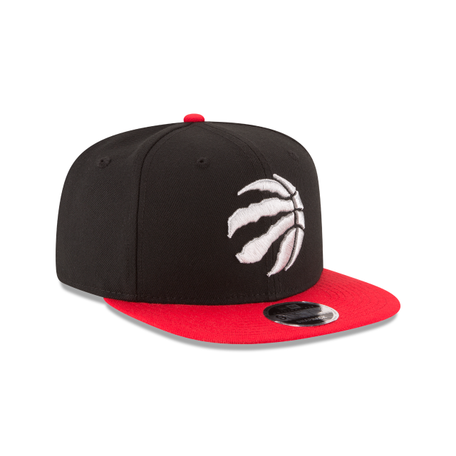 Toronto Raptors NBA New Era pour hommes, noir/rouge 9Fifty Two Tone Snapback