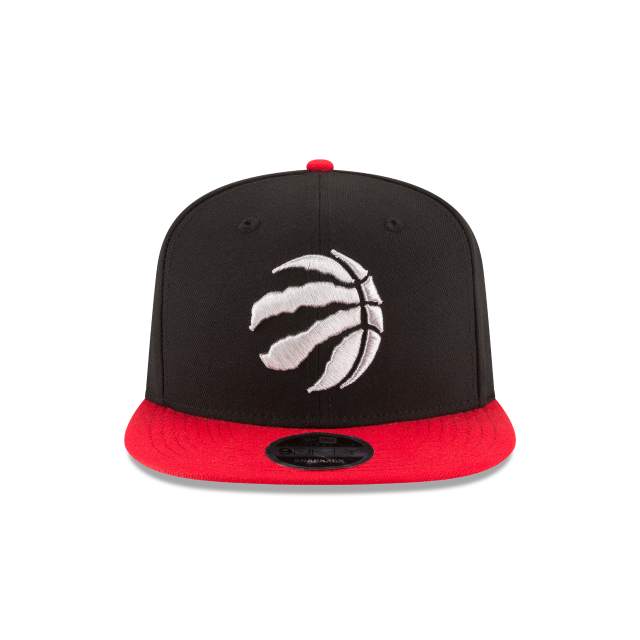 Toronto Raptors NBA New Era pour hommes, noir/rouge 9Fifty Two Tone Snapback