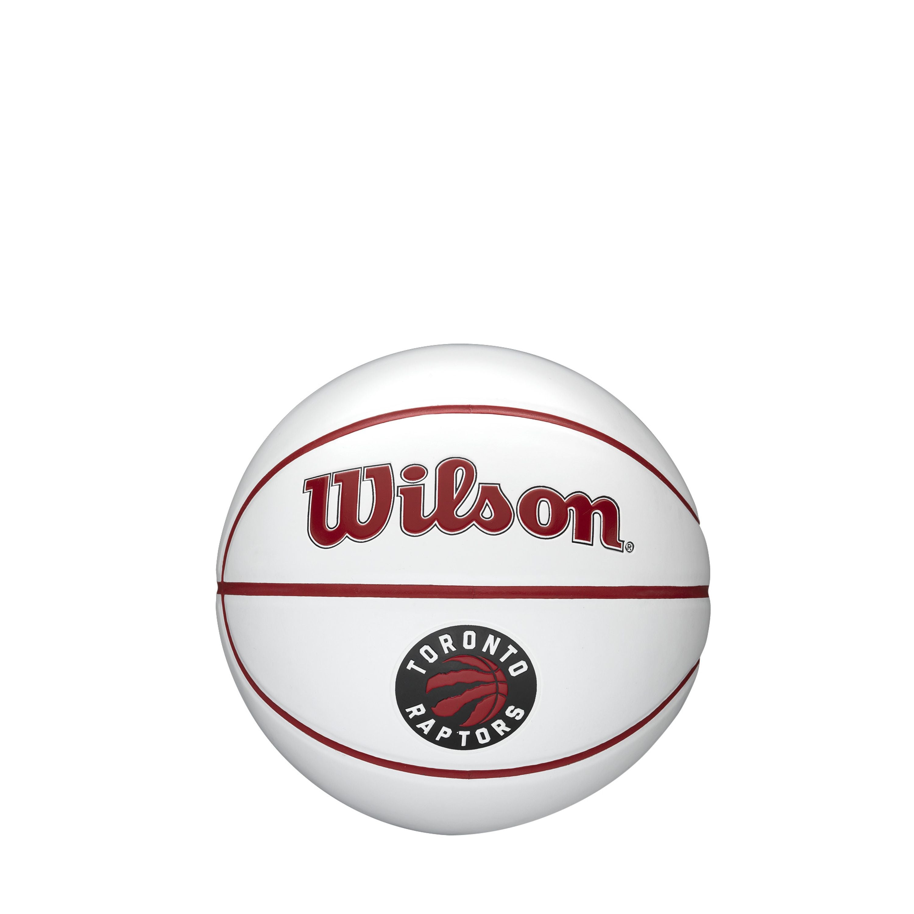 Ballon de basket-ball miniature autographié de l'équipe Wilson NBA des Toronto Raptors