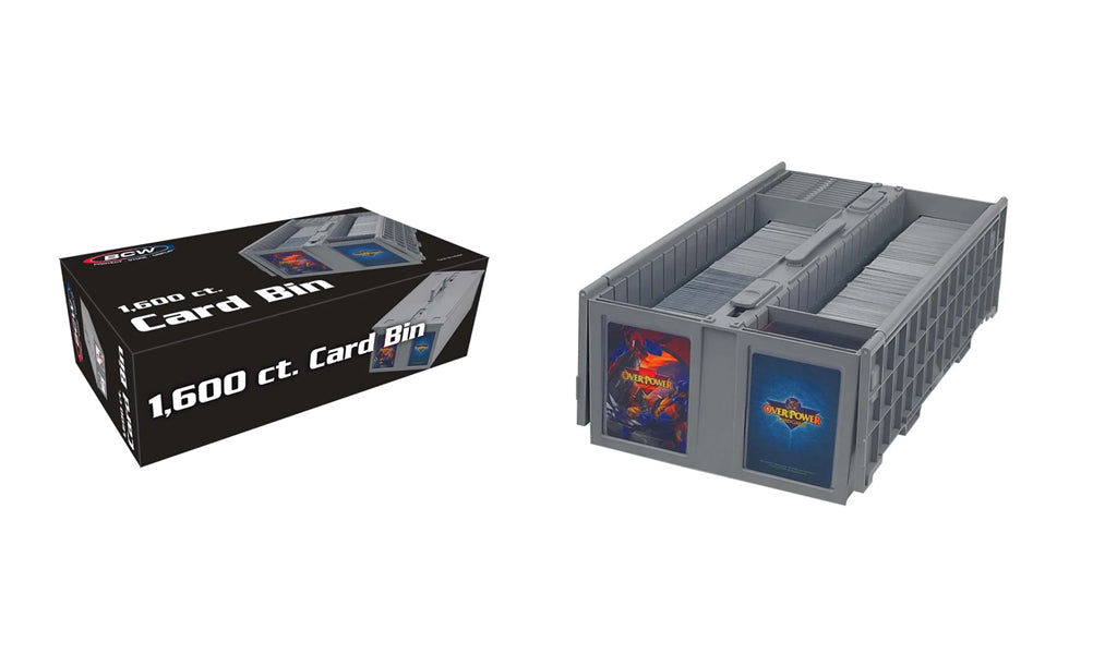 BCW 1,600ct Collectible Plastic Card Bin Gray