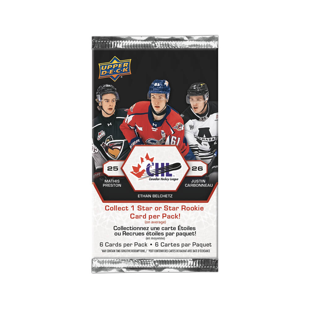 CHL Upper Deck 2025-2026 Hockey Cards Blaster Box