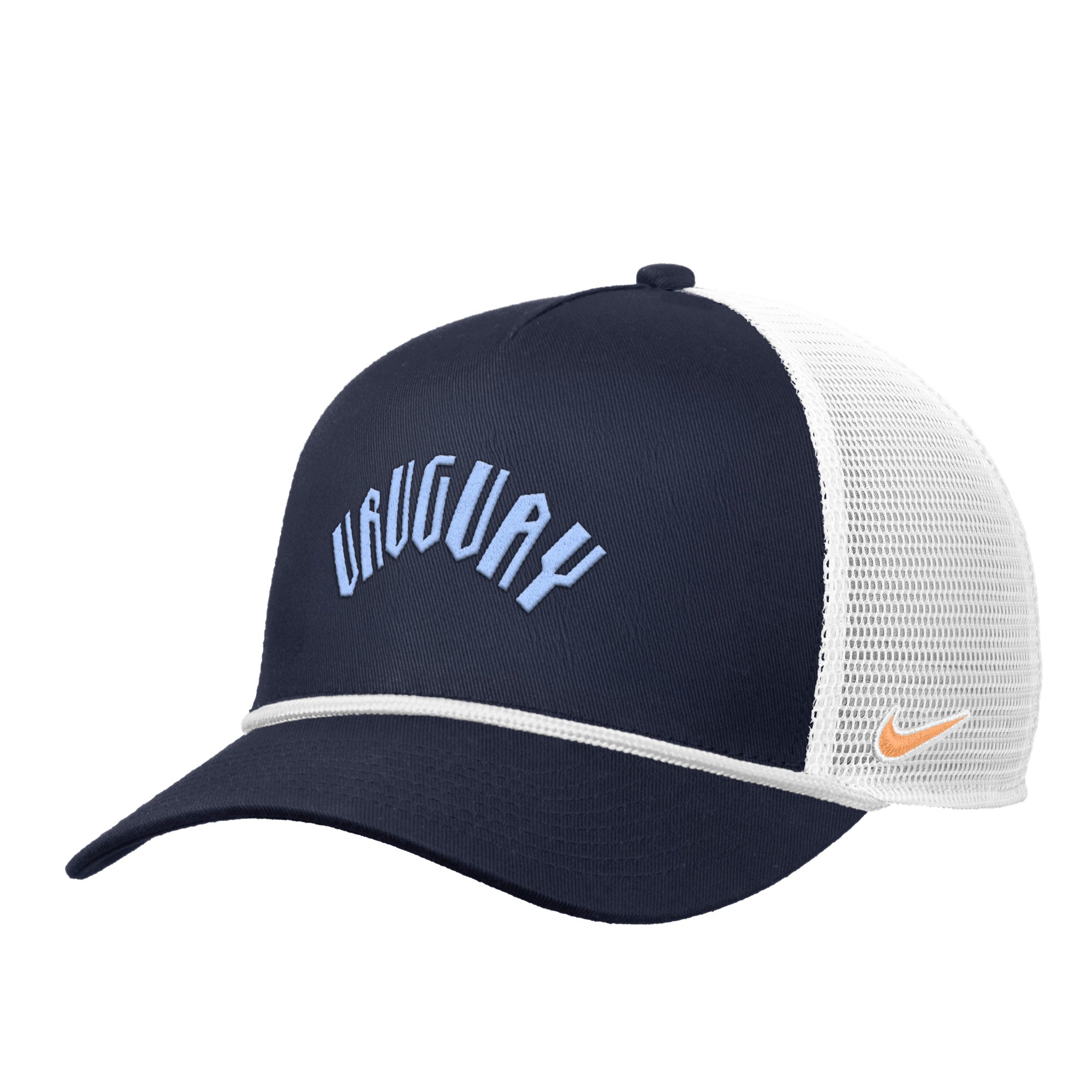 Uruguay National Team FIFA Nike Men's Navy Rise Rope Trucker Adjustable Hat