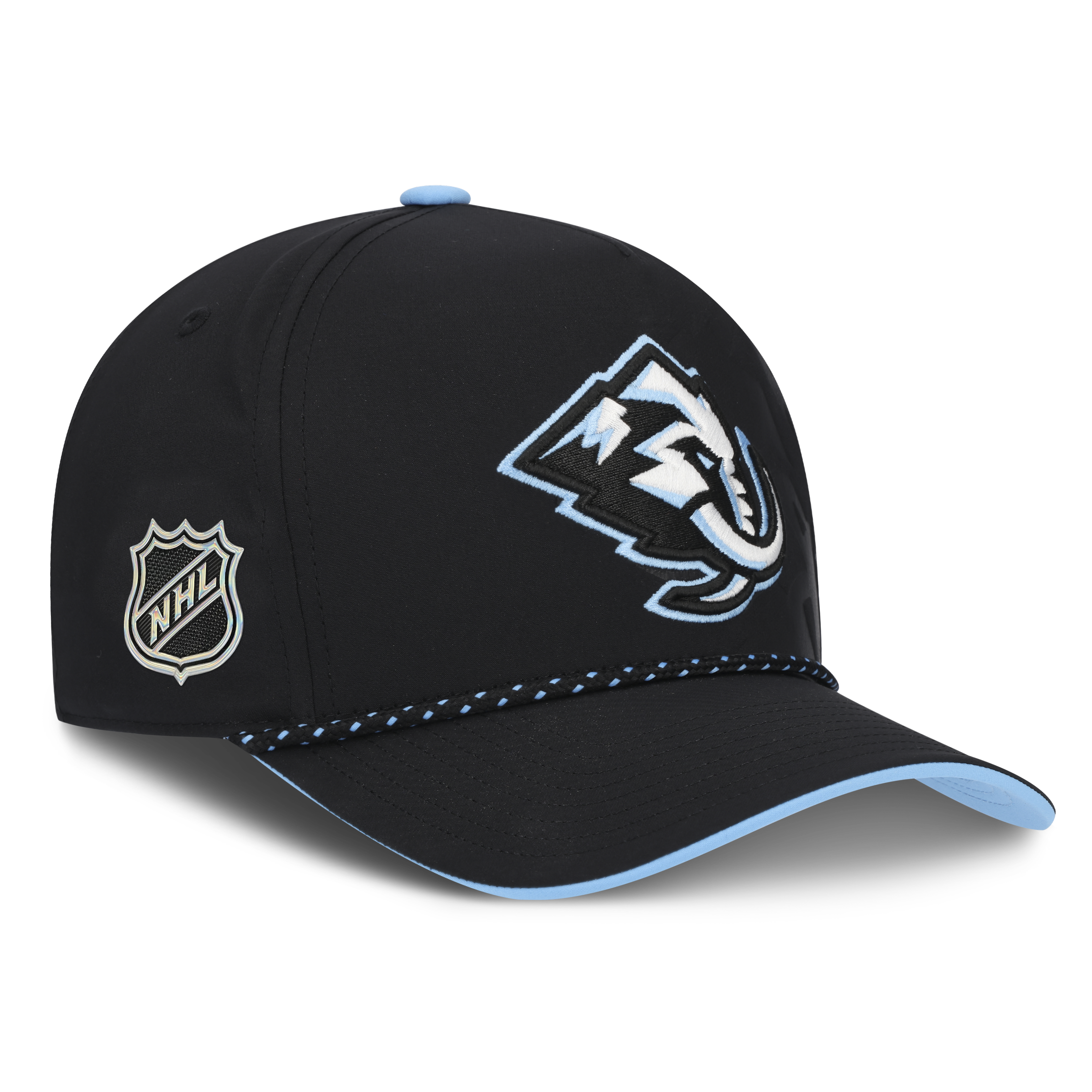Utah Mammoth NHL Fanatics Branded Men's Black 2026 Draft Authentic Pro A-Frame Adjustable Hat