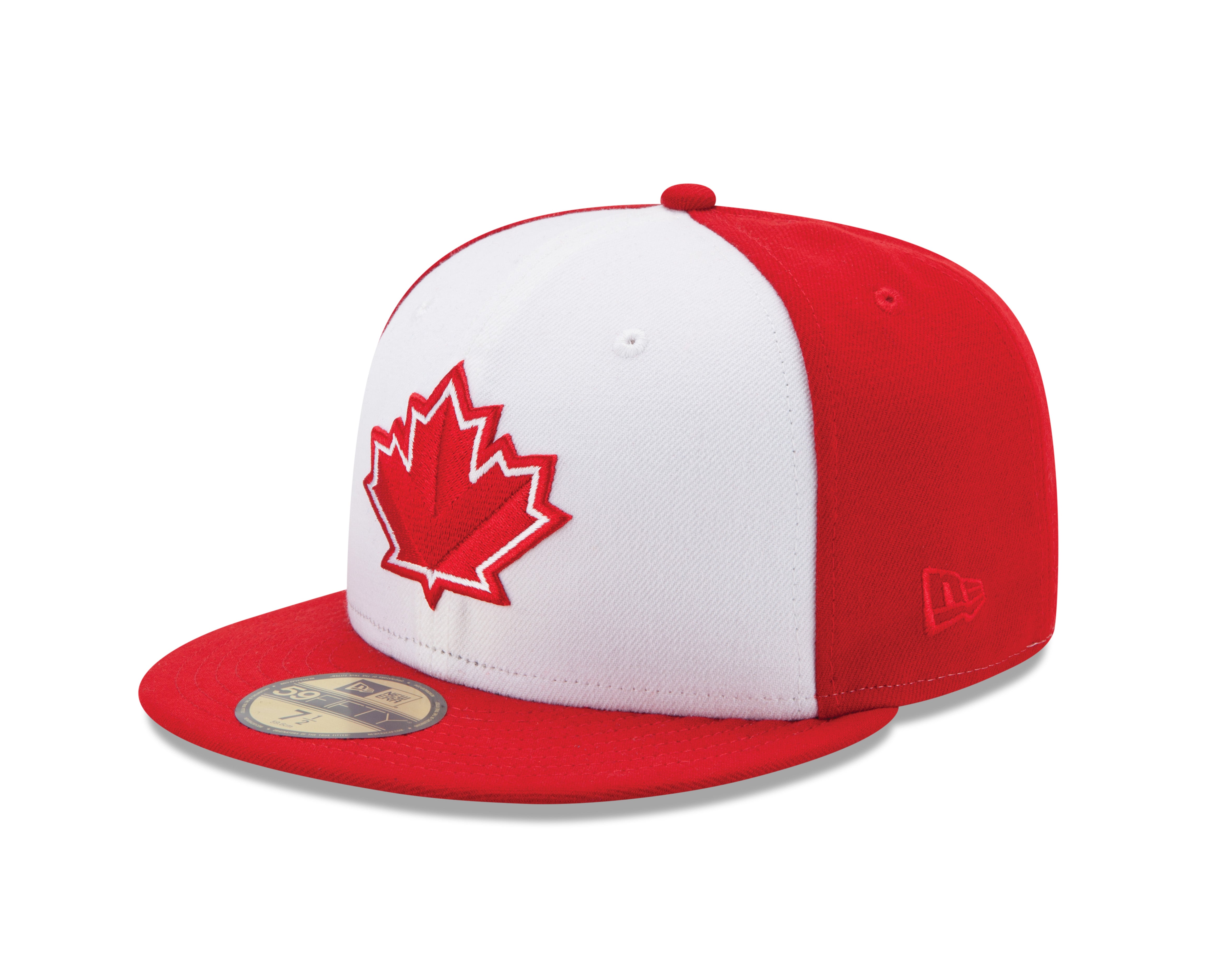 Vancouver Canadians MiLB New Era Men's White/Red 59Fifty Alternate Authentic Collection Fitted Hat