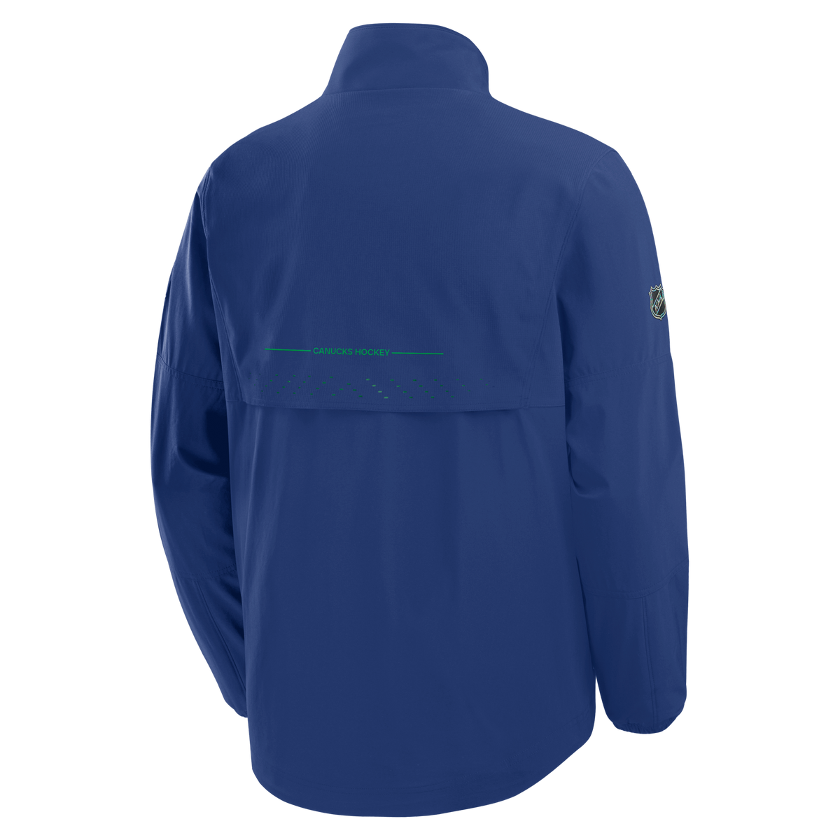 Vancouver Canucks NHL Fanatics Branded Men's Royal Blue Authentic Pro Rink Coaches Jacket