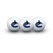 Vancouver Canucks NHL Golf Ball 3 Pack Set