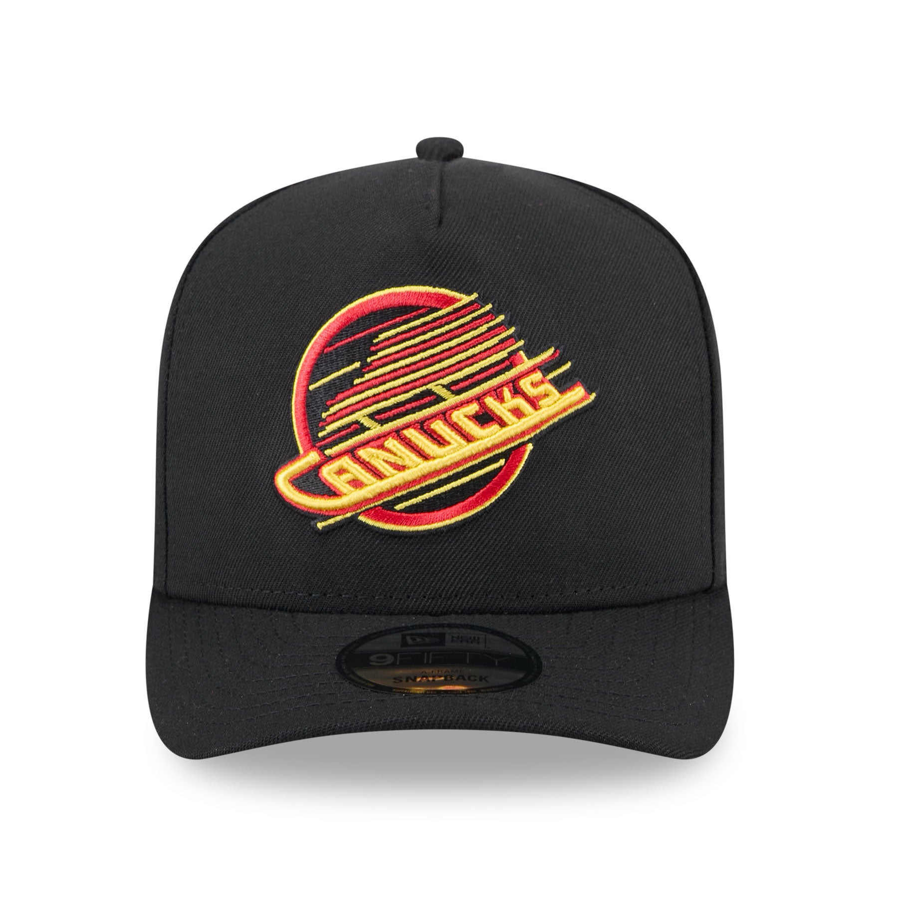 Vancouver Canucks NHL New Era Men's Black 9Fifty A-Frame Snapback