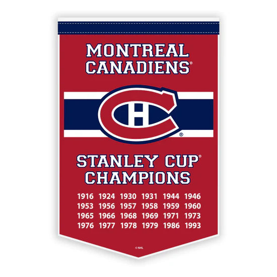 Montreal Canadiens NHL 15"x24" Felt Dynasty Team Banner