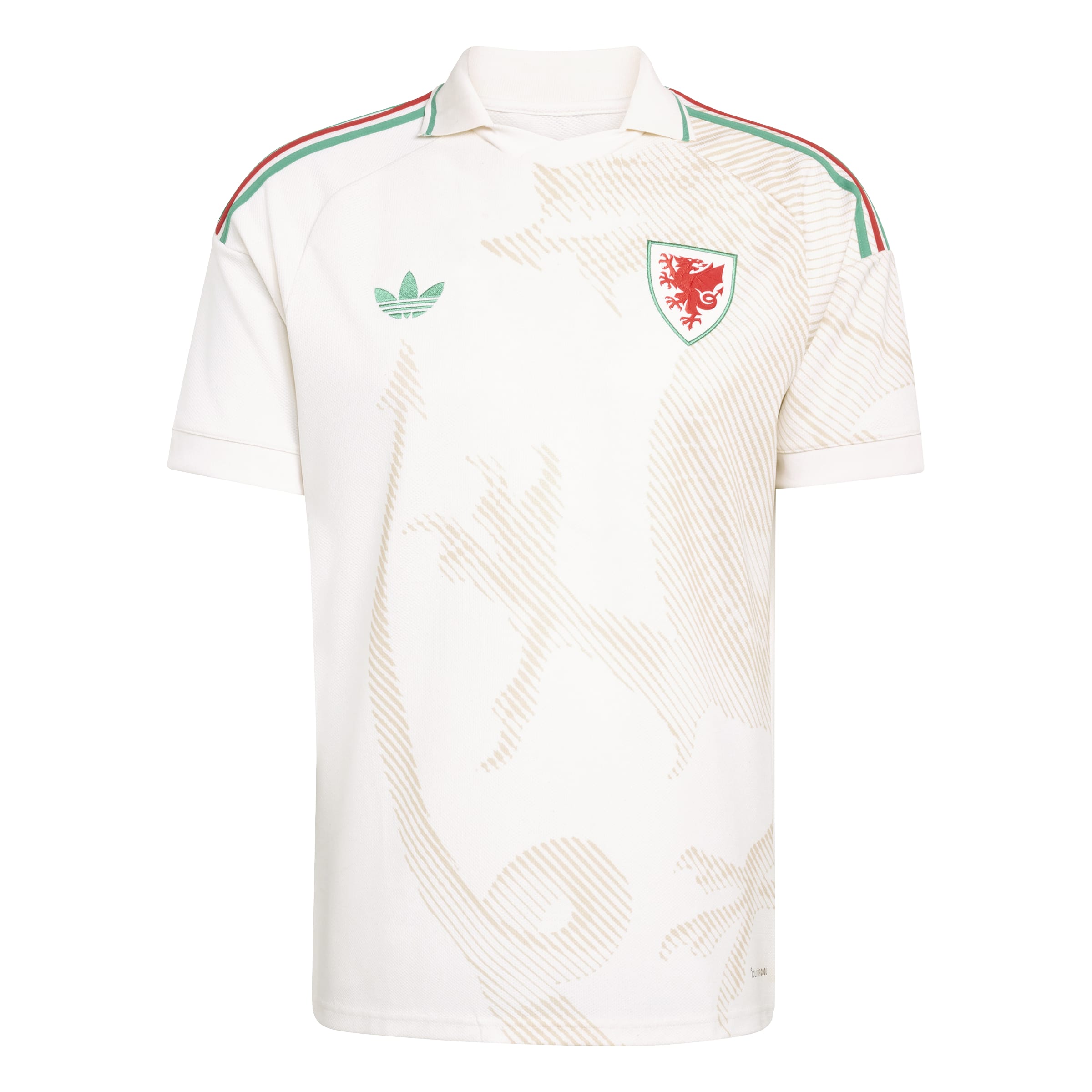 Wales National Team FIFA Adidas Men's White 2026 Replica Away Jersey