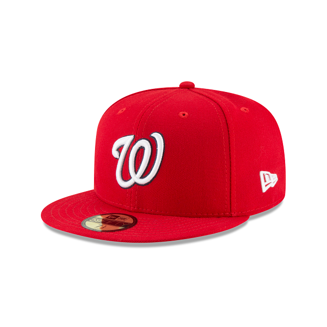Washington Nationals MLB New Era Men's Red 59Fifty Authentic Collection On Field Fitted Hat