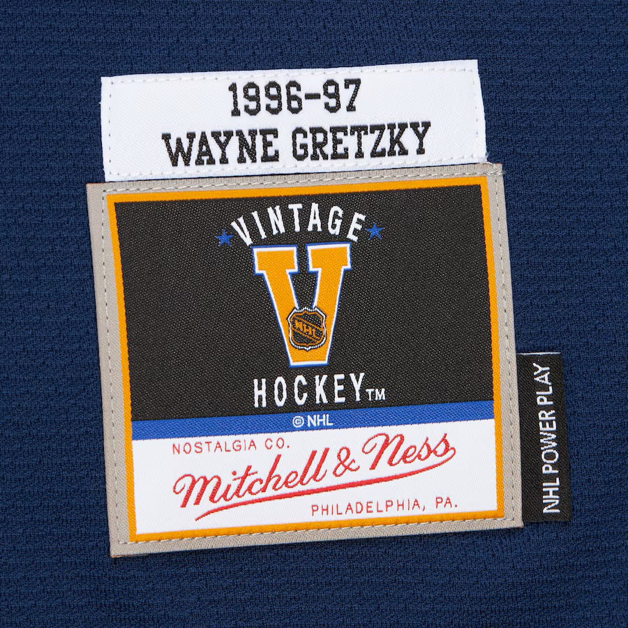 Wayne Gretzky New York Rangers NHL Mitchell & Ness Men's Navy 1996 Power Play Alternate Authentic Jersey