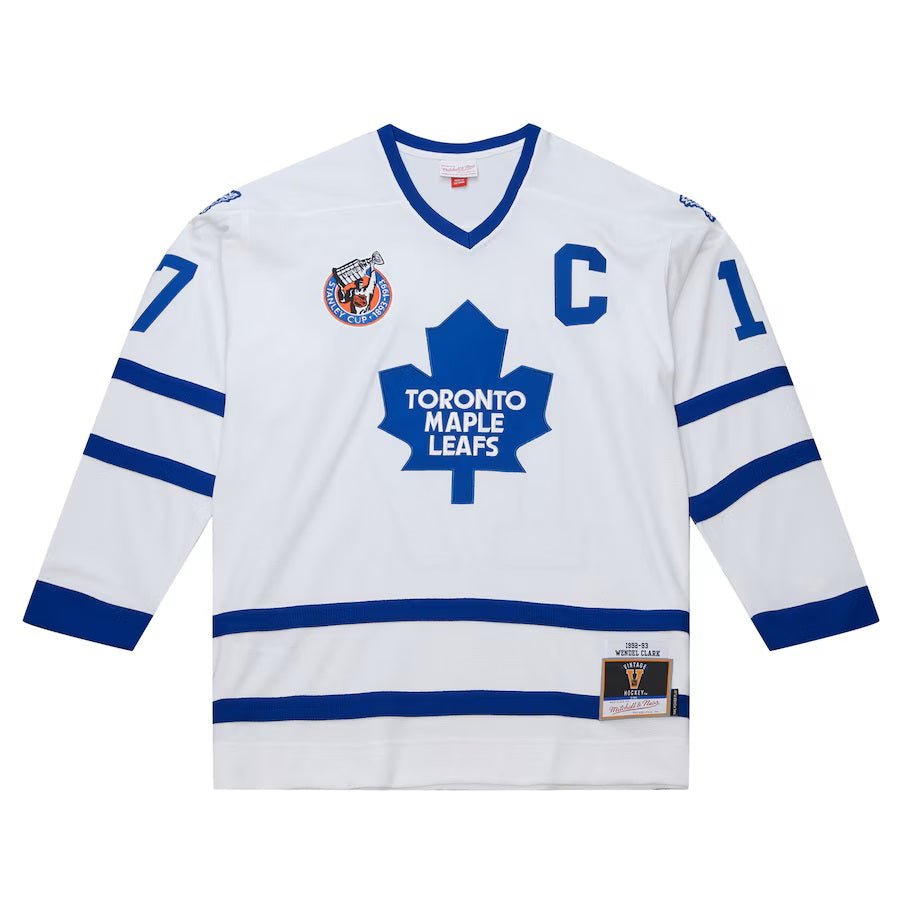 Wendel Clark Toronto Maple Leafs NHL Mitchell & Ness Men's White 1992 Power Play Authentic Jersey