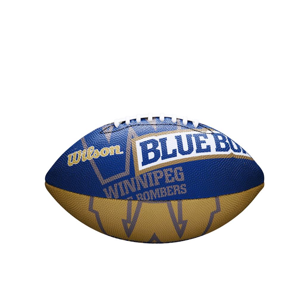 Ballon de football miniature enveloppant Wilson des Blue Bombers de Winnipeg de la LCF