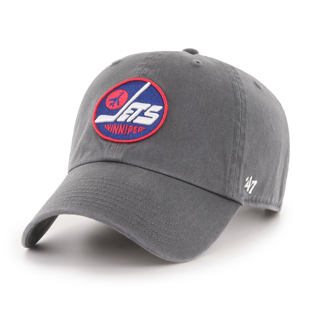 Winnipeg Jets NHL 47 Brand Men's Grey Clean Up Heritage Adjustable Hat