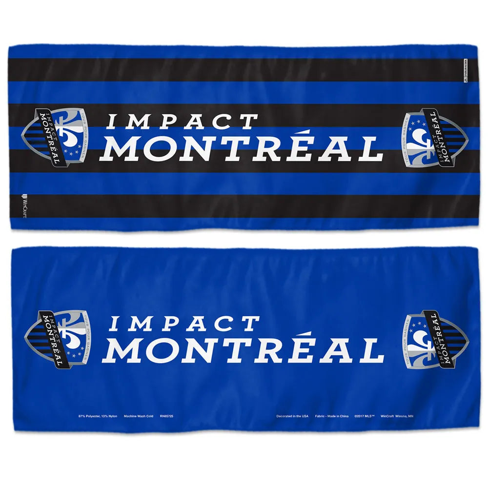 CF Montreal MLS Wincraft Royal Cooling Towel 12" x 30"