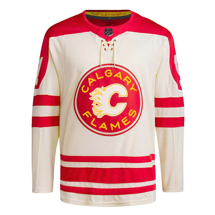 Nazem Kadri Calgary Flames NHL Adidas Men's Cream Primegreen 2024 Heritage Classic Authentic Pro Jersey