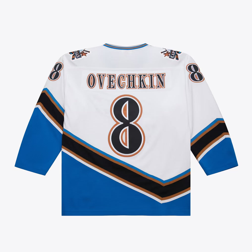 Alexander Ovechkin Washington Capitals NHL Mitchell & Ness Maillot authentique blanc 2005 Blue Line pour hommes