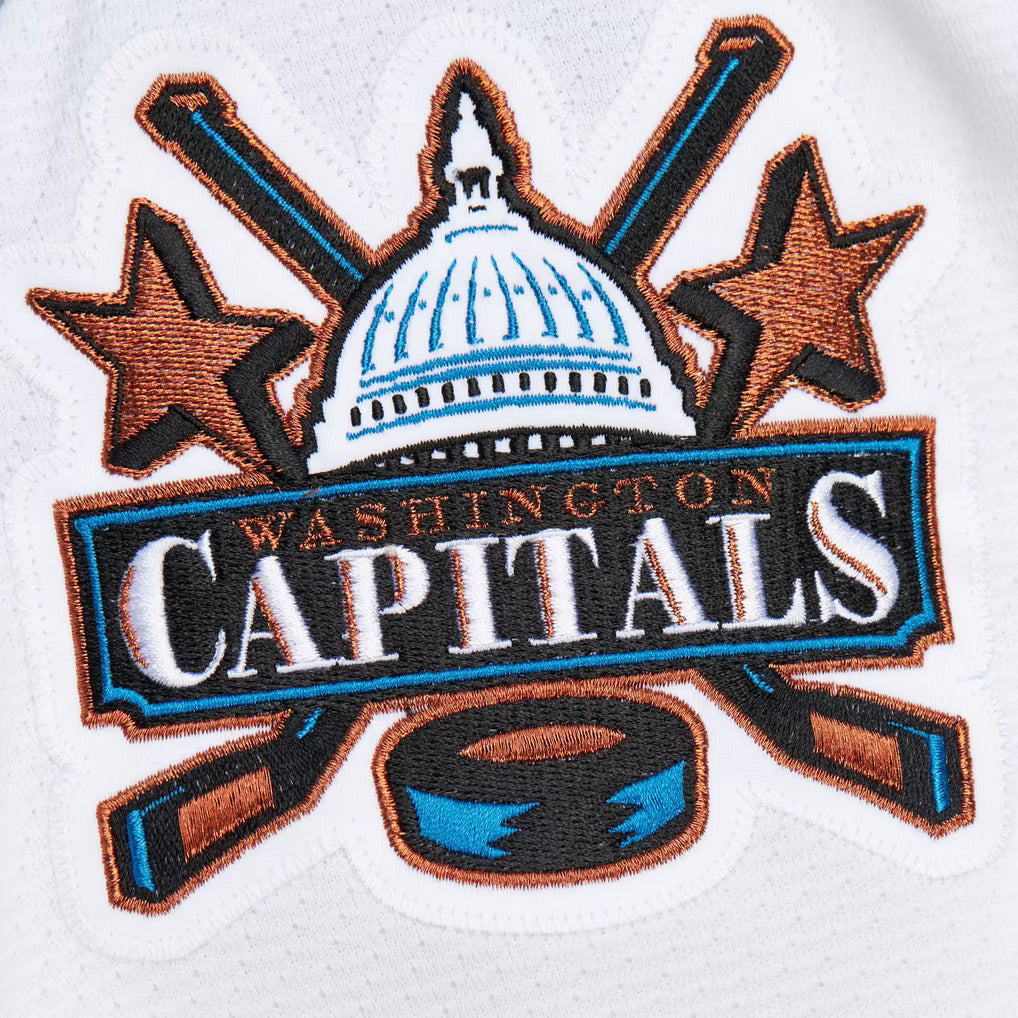 Alexander Ovechkin Washington Capitals NHL Mitchell & Ness Maillot authentique blanc 2005 Blue Line pour hommes