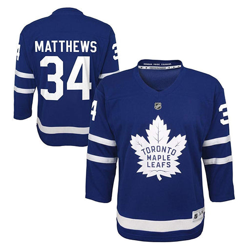 Auston Matthews Toronto Maple Leafs NHL Outerstuff Youth Blue Premier Jersey