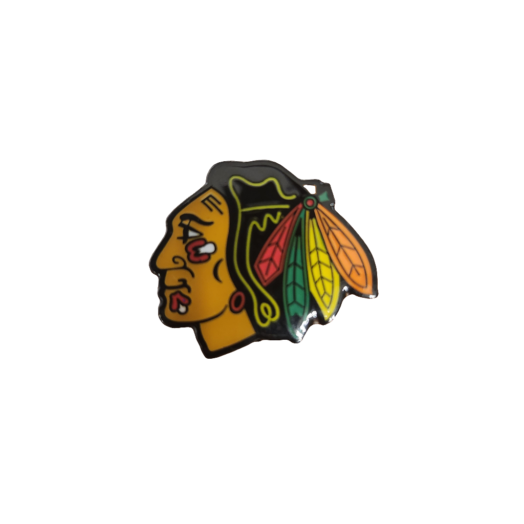 Épingle à revers avec logo de l'équipe NHL TSV des Blackhawks de Chicago